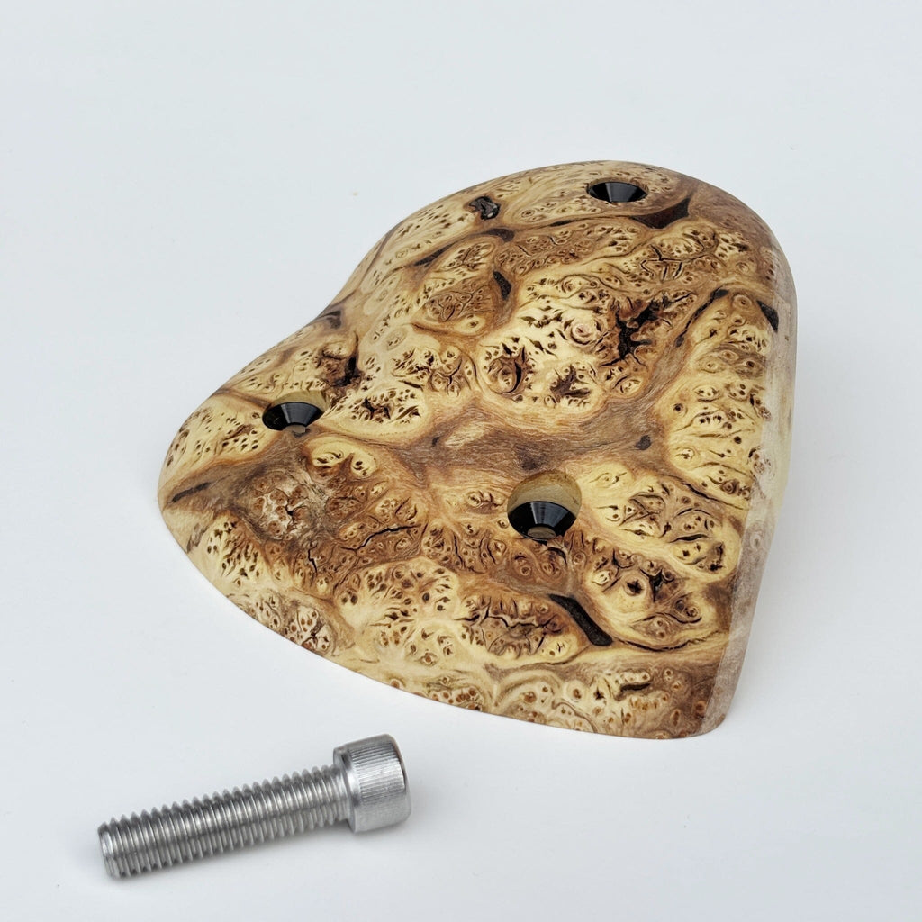 Rounded Burl Edge Holds Ground Up Grips 