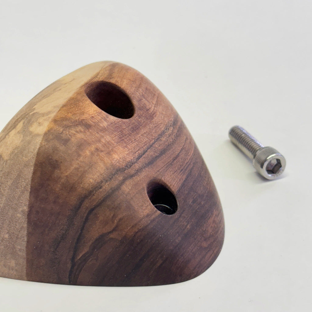 Walnut Cup Holds Ground Up Grips 